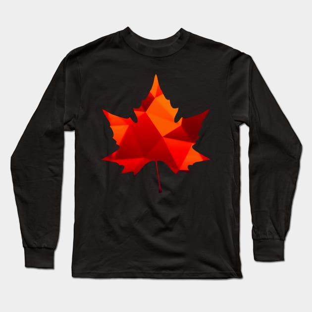 Maple Leaf Canada Pride Long Sleeve T-Shirt by ballhard